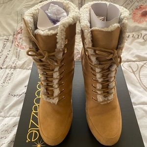 Shoe dazzle heeled boots